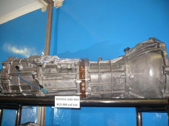 GEARBOXES FOR SALE: Toyota D4D 4X4